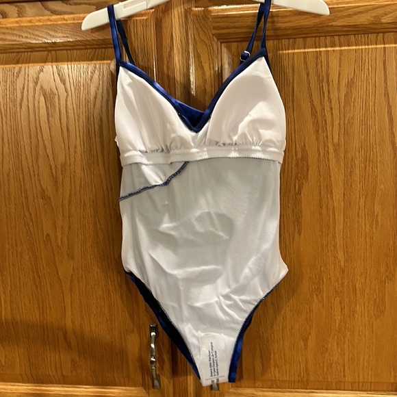 Aqua Green Swimwear - one piece Royal blue with complete front tummy support - Picture 14 of 14